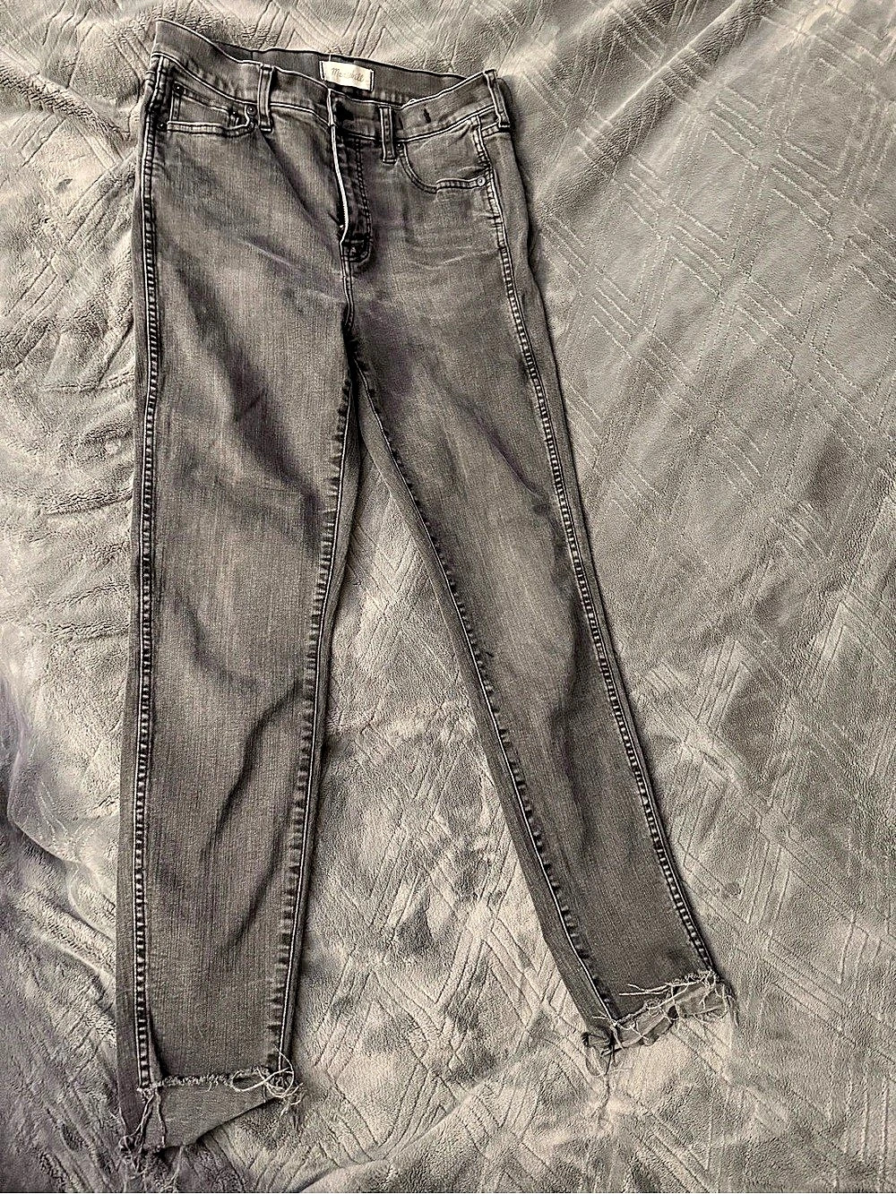 Madewell High-Rise Skinny Jeans Gray Waist 29